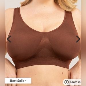BNWT TRUE KIND/SHAPERMINT EVERYDAY ESSENTIALS THROW ON BRA 🤎 BROWN / SIZE LARGE